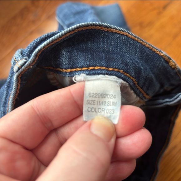 Abercrombie Kids Super Skinny Denim Jeans Girls Size 11/12 - Picture 6 of 7